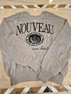 Classicalelf NOUVEAU ベージュ 長袖ニットセーター