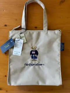 【タグ付き新品】ラルフローレン　ポロベア　刺繍トートバッグのサムネイル