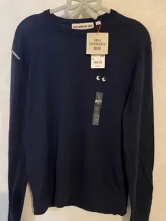 UNIQLO anya hindmarch メリノクルーネック　ネイビーM