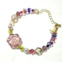 Murphy ハンドメイド 手染めアクリルビーズブレスレット - メルカリ