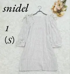 《スナイデル》ワンピース/5分袖/膝上/ストライプ/フォーマル/可愛い/1(S)