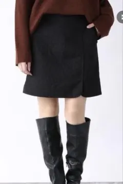 【JEANASIS】キルティング 台形 ミニスカート