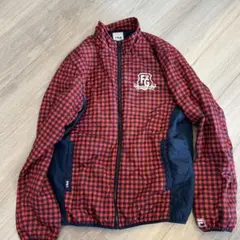 FILA GOLF 赤黒チェック　冬物ジャケット LL