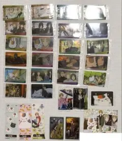 希少 夏目友人帳 ウエハース クリアカード コンプリート ポストカード しおり 希少 夏目友人帳 ウエハース クリアカード コンプリート ポストカード