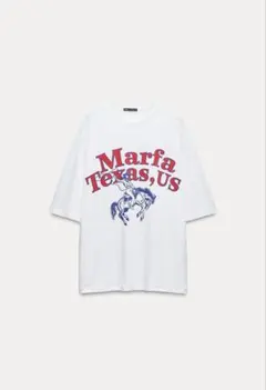 ZARA テキストプリント Tシャツ S