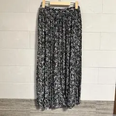 グローバルワーク　GLOBAL WORK 花柄プリーツロングスカート