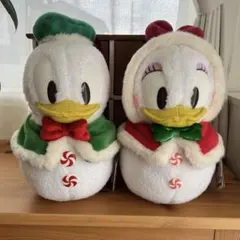 タグ付き★未使用　スノースノー　ドナルド　デイジー　ぬいぐるみ　セット　雪だるま
