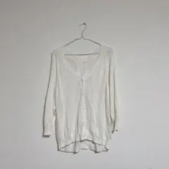 studioCLIP 白カーディガン