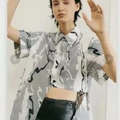 LE CIEL BLEUルシェルブルー★Abstract Print Shirtのサムネイル