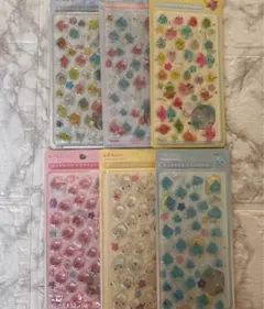 しずくちゃん ボンボンドロップシール 6枚 即日発送