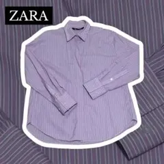 ZARA オーバーサイズ ストライプ シャツ（XS）