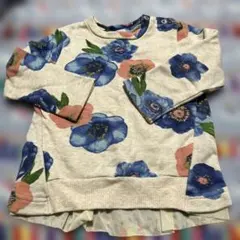 hakka baby 花柄トレーナー 90