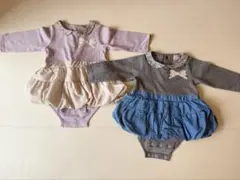 プティマイン　ロンパース・カバーオール 2点セット　80cm