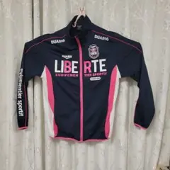 メンズ　DUARIG ネイビー ピンク ジャージジャケット Lサイズ