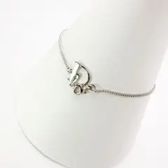 3016-1 人気✨　Dior　ブレスレット　シルバー　CD ロゴ　希少　刻印