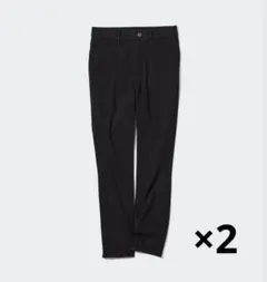 [2点セット] ユニクロ レギンスパンツ 黒