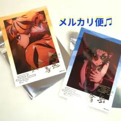 鬼滅の刃　無限城編　トレーディング箔押しブロマイド　我妻善逸　獪岳　鬼