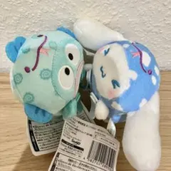 新品　サンリオキャラクターズ　肩乗せクリップ　ハンギョドン　シナモロール　匿名