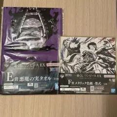 一番くじ　ワンピース　EX 悪魔を宿す者達　vol.2 タオル　色紙