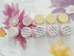 【新品未使用】ネイルタウンカラージェル6個+usedゴールド系ラメ2個