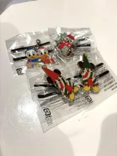 リルリンリン シリキウトゥンドゥ　ドナルド＆デイジーピンバッジ 4点セット