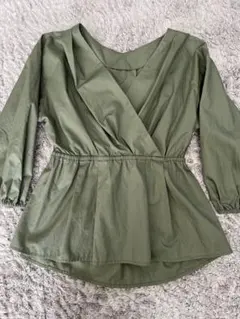 GU ジーユー ブラウス シャツ フリルシャツ ブラウスシャツ Mサイズ