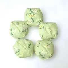 ❉竹小豆使用❉お手玉5個セット❉flower❉手指の運動❉運動機能促進グッズ❉