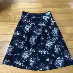 ESPRITMURフレアスカート ひざ丈　花柄　11号