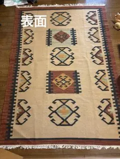 グーチャンキリム イラン 手織り 草木染め 玄関マット 99×63センチ
