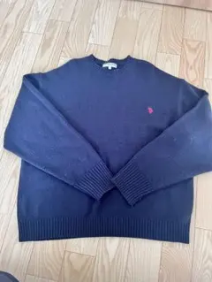 US POLO ASSN ニット セーター ネイビー Lサイズのサムネイル