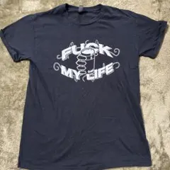 GAS Tシャツ ネイビー flexwitme fuckmylife yoko - メルカリ