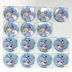 シクフォニ　缶バッジ　17弾　ふぉにまる分校　雨乃こさめ　等身＆デフォ　15個