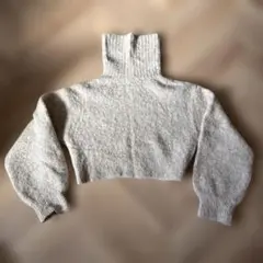 MURUA ハイネック クロップドセーター