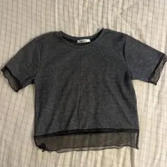 gleam シースルーグレーTシャツ 半袖のサムネイル
