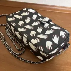 【美品】✨ザラ ZARA BASIC ✨ ハンドプリントチェーンショルダーバッグ