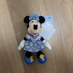 東京ディズニー ブルーエバーアフター ミニー ぬいぐるみ マスコット バッジ