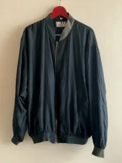 90s ユーロ シルク ブルゾン MA-1 フライト ジャケット 黒 ボンバー