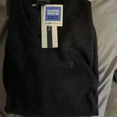 SIMPLE LIFE Vネックセーター M ダークグレー