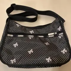 美品LeSportsac ドット柄ショルダーバッグ レスポートサック 人気レスポ