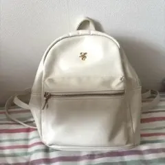 ホワイト ミニリュック バックパック