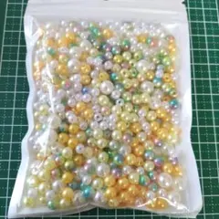 No.707 パール調アクリルビーズ　5〜8ミリ　約60グラム