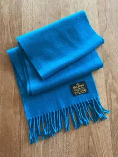 Glen Prince（グレンプリンス）100%ラムウールマフラー　青