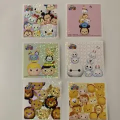 シール　ツムツム　ディズニー　キラキラ　正方形
