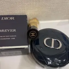 【再値下げ】Diorのクッションファンデーションケース、シャネルブラシ