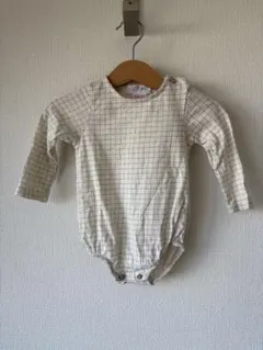 ZARAベビー　チェック柄ロンパース（長袖）　3-6month 60-70 春秋