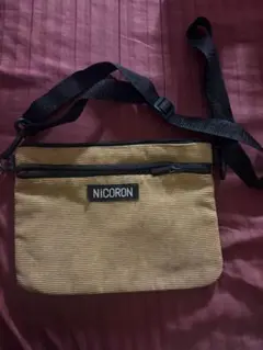 NICORON コーデュロイ ショルダーバッグ ブラウンのサムネイル