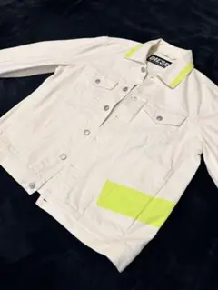 【美品メル便】DIESEL｜コットンホワイトデニムジャケット｜NHILL-SPのサムネイル