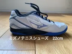 ミズノ　テニスシューズ ホワイト/ブルー