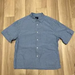 H&M チェック柄 半袖シャツ RELAXEDフィットのサムネイル