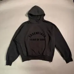 ESSENTIALS ブラックフーディ Lのサムネイル